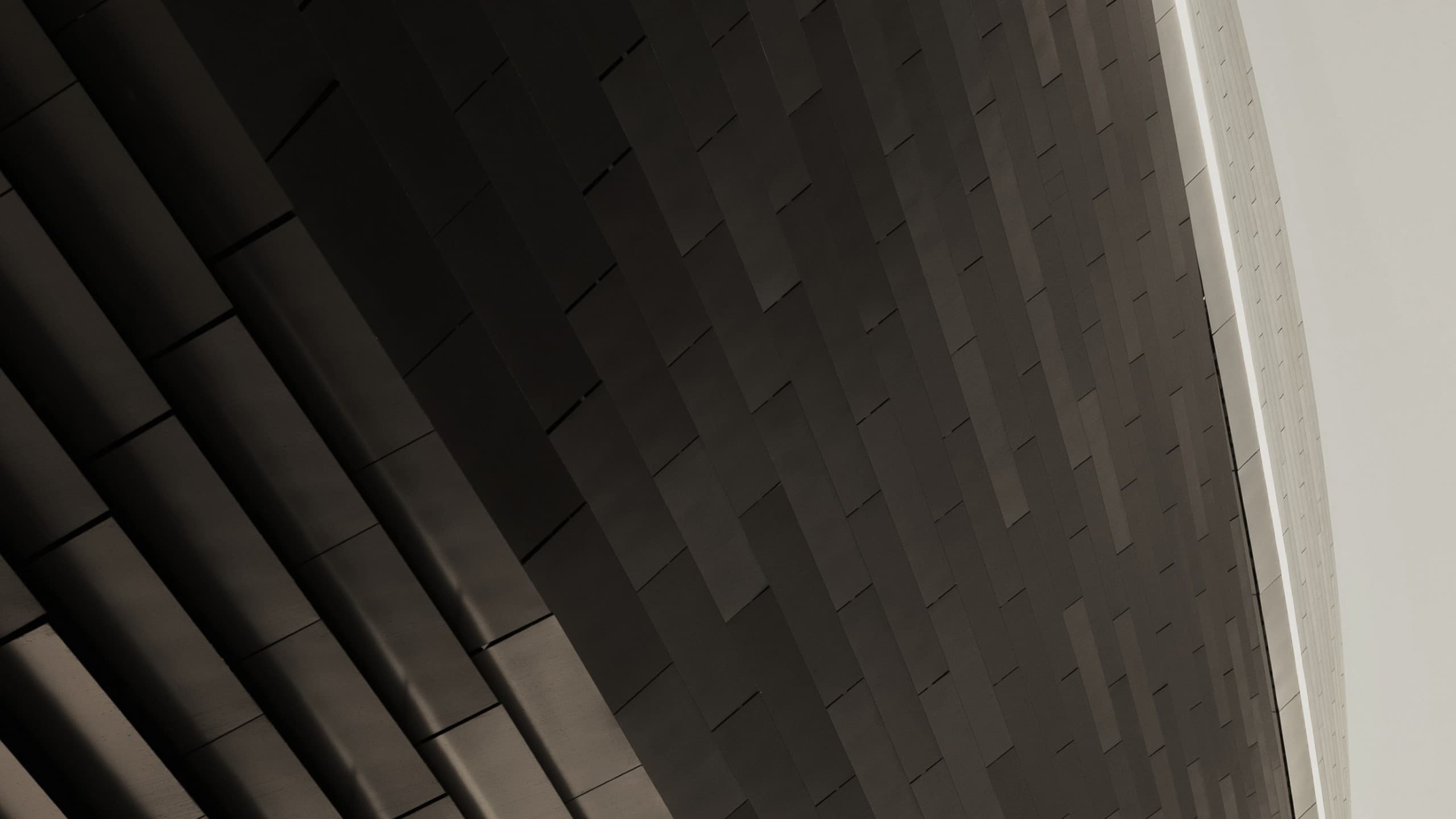 Layered structural ceiling representing continuous systems monitoring